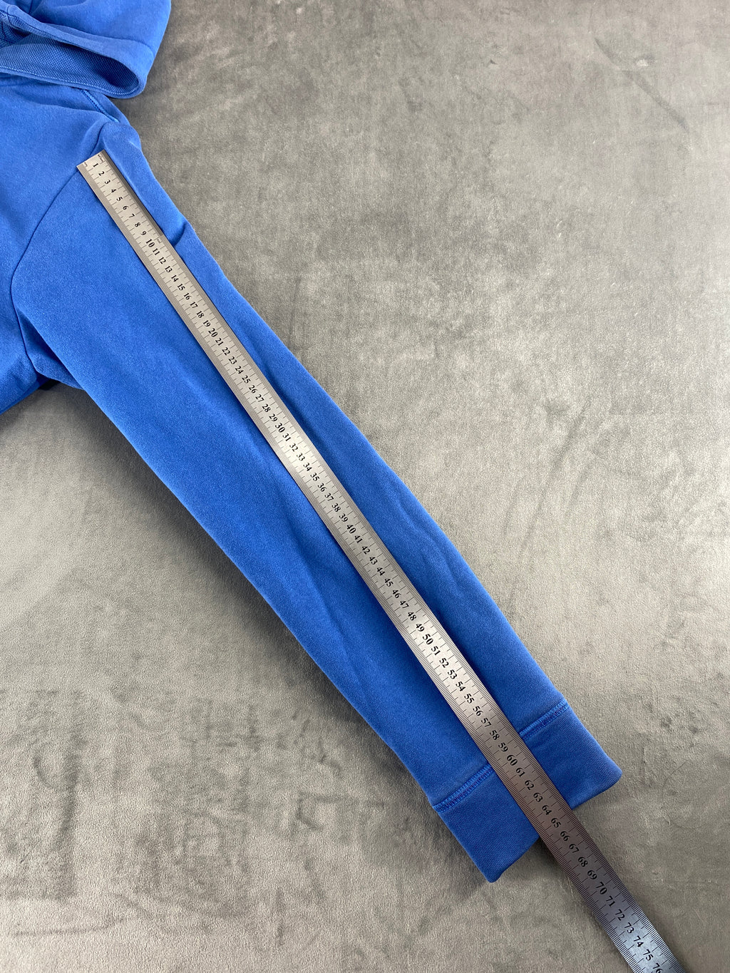 Felpa con cappuccio full-zip Lacoste blu royal vintage – Uomo Taglia L