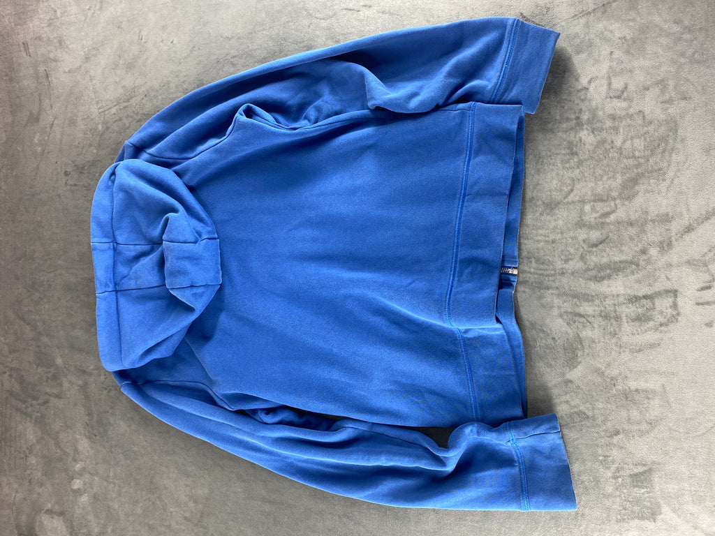 Felpa con cappuccio full-zip Lacoste blu royal vintage – Uomo Taglia L