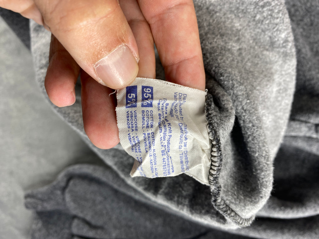Felpa mezza zip Champion grigia vintage – Uomo Taglia XL