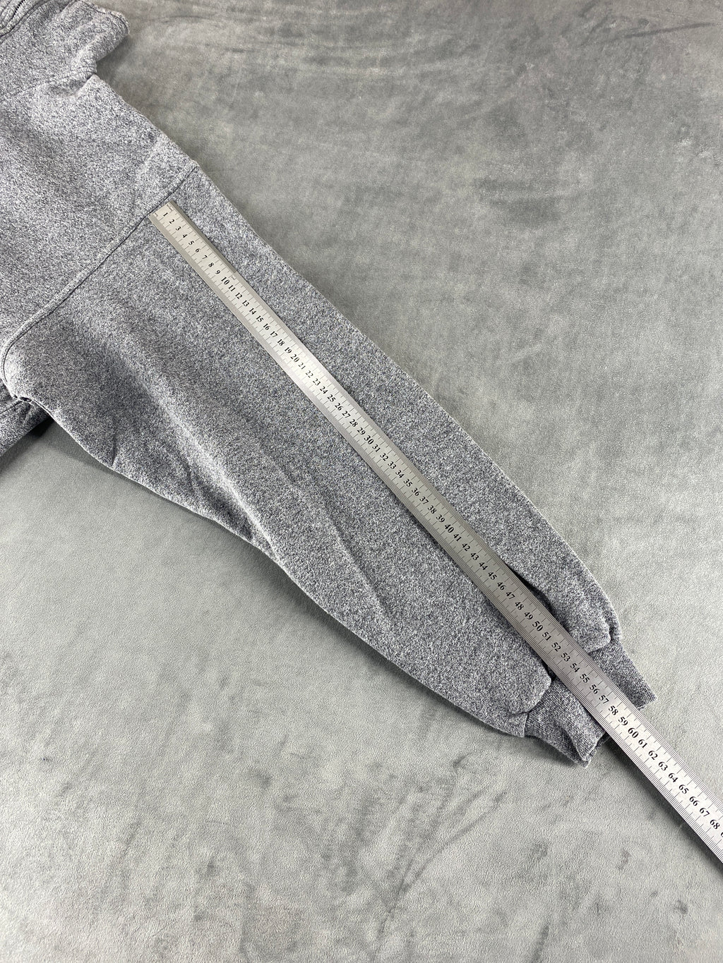 Felpa mezza zip Champion grigia vintage – Uomo Taglia XL