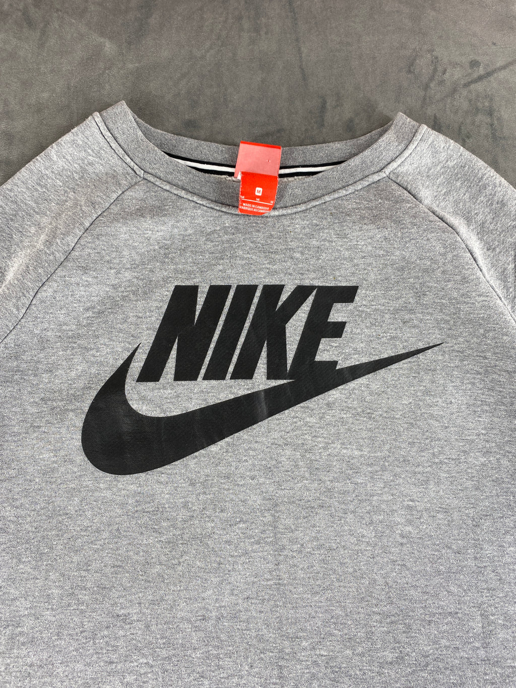 Felpa girocollo Nike grigia logo vintage – Uomo Taglia M