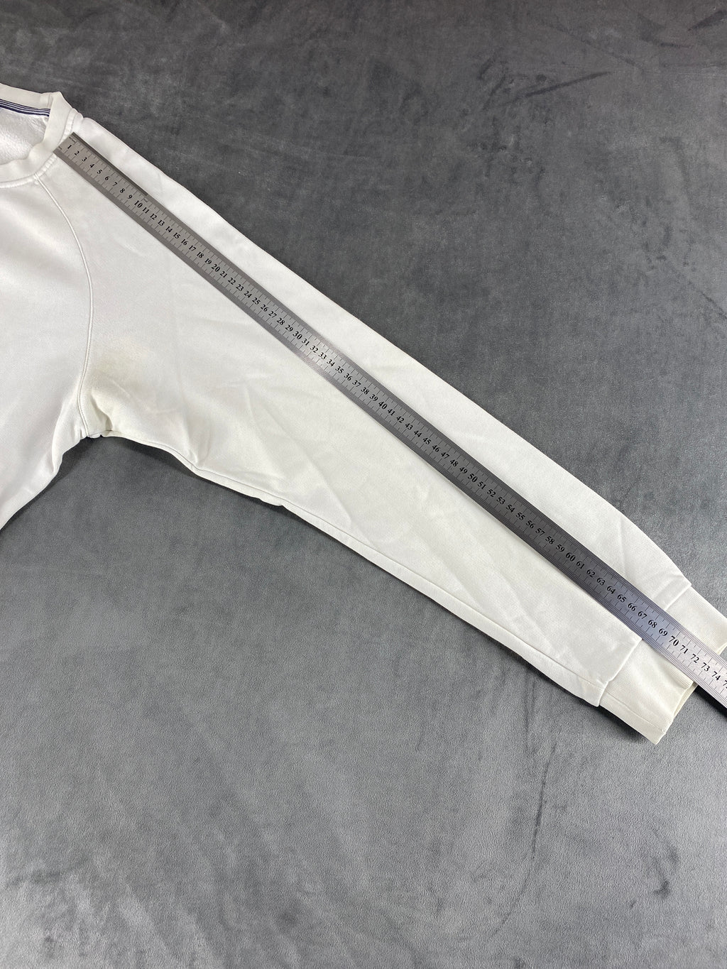 Felpa girocollo Adidas panna logo vintage – Uomo Taglia L
