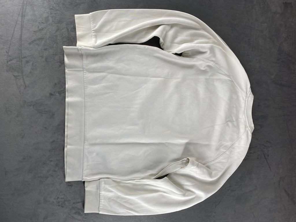 Felpa girocollo Adidas panna logo vintage – Uomo Taglia L