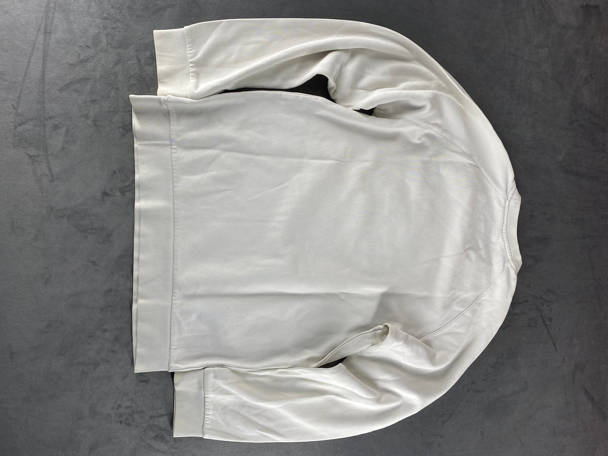 Felpa girocollo Adidas panna logo vintage – Uomo Taglia L