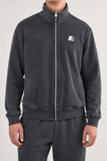 Felpa full-zip Starter nera collo alto vintage – Uomo Taglia XL