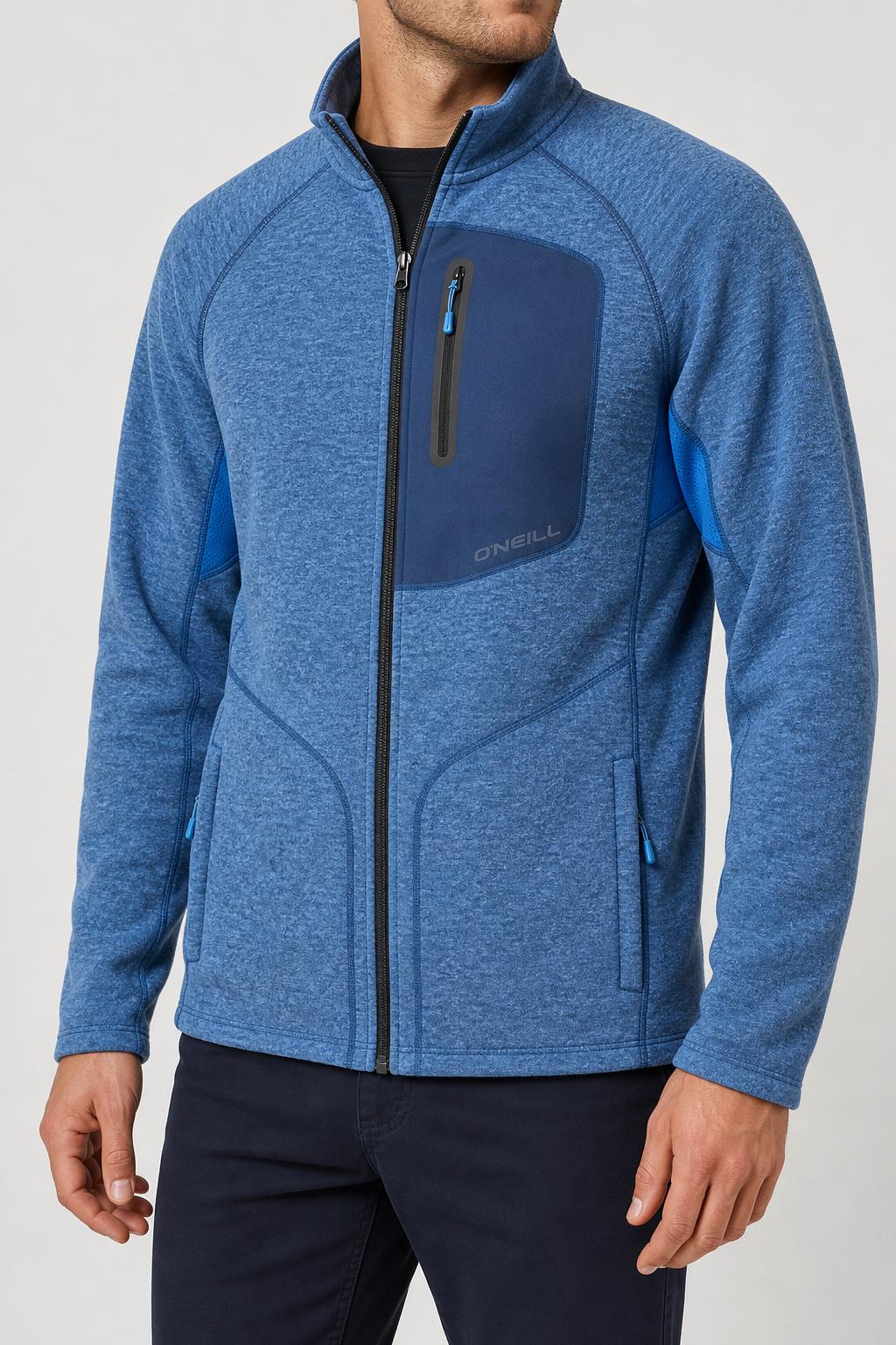 Giacca in pile full-zip O'Neill blu vintage – Uomo Taglia L