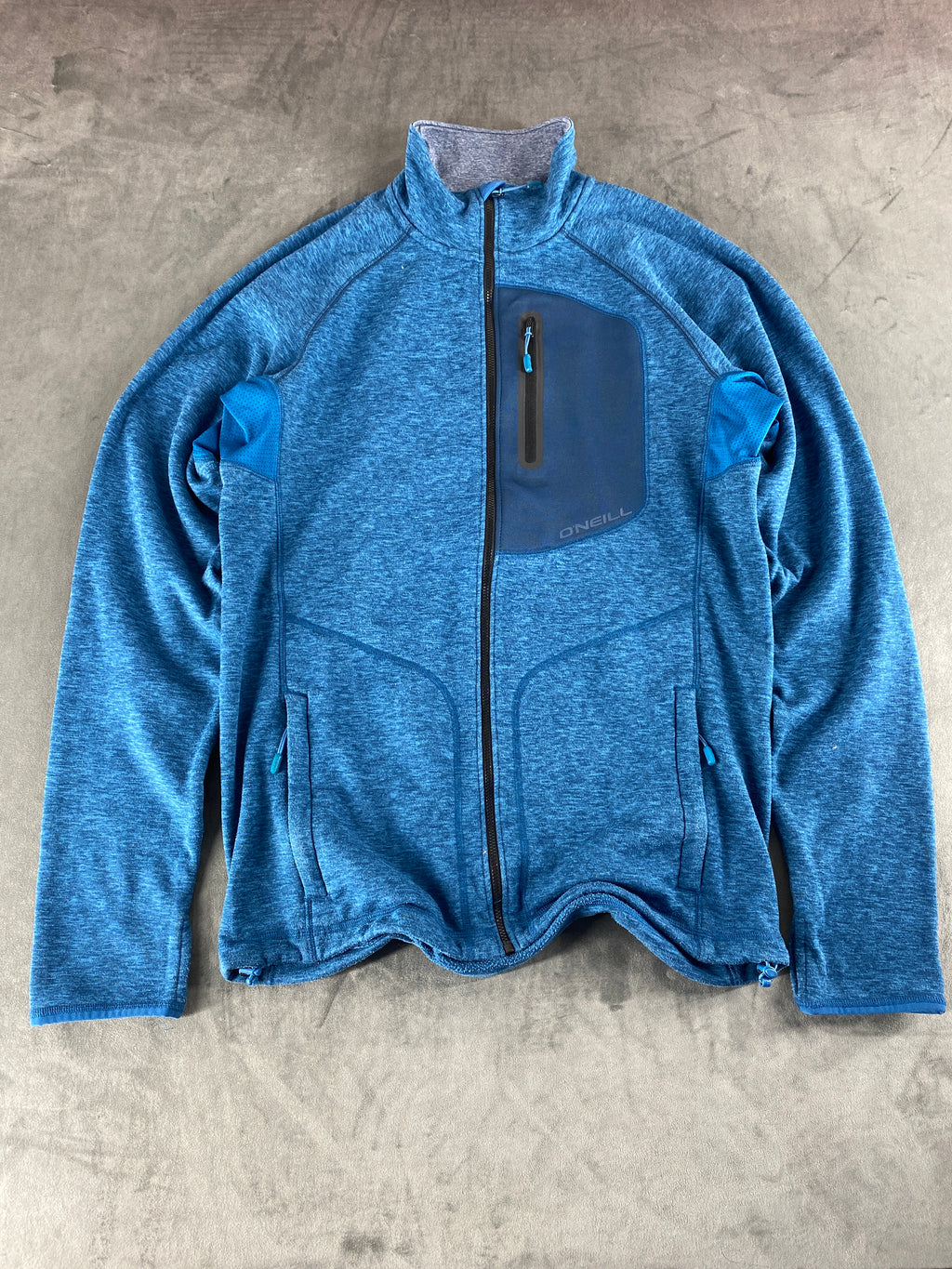 Giacca in pile full-zip O'Neill blu vintage – Uomo Taglia L