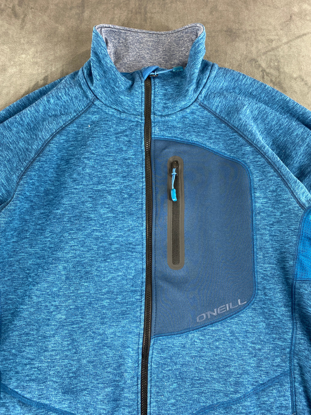 Giacca in pile full-zip O'Neill blu vintage – Uomo Taglia L