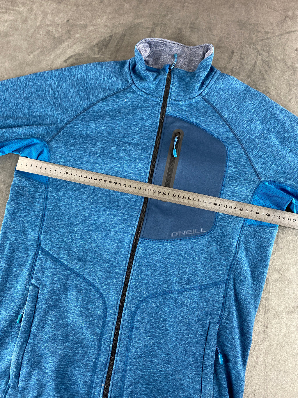 Giacca in pile full-zip O'Neill blu vintage – Uomo Taglia L
