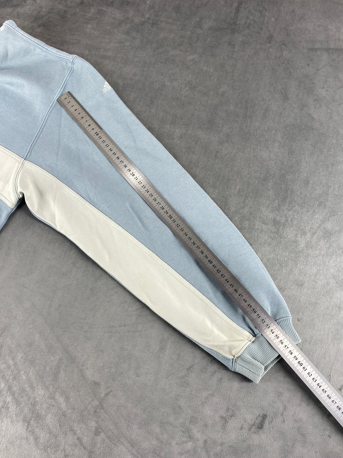 Felpa girocollo Adidas azzurra vintage anni '90 – Uomo Taglia XL