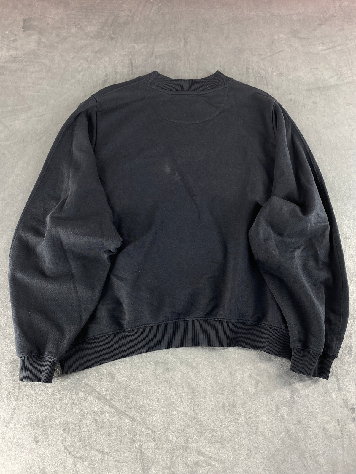 Felpa girocollo Wrangler nera vintage – Uomo Taglia XL