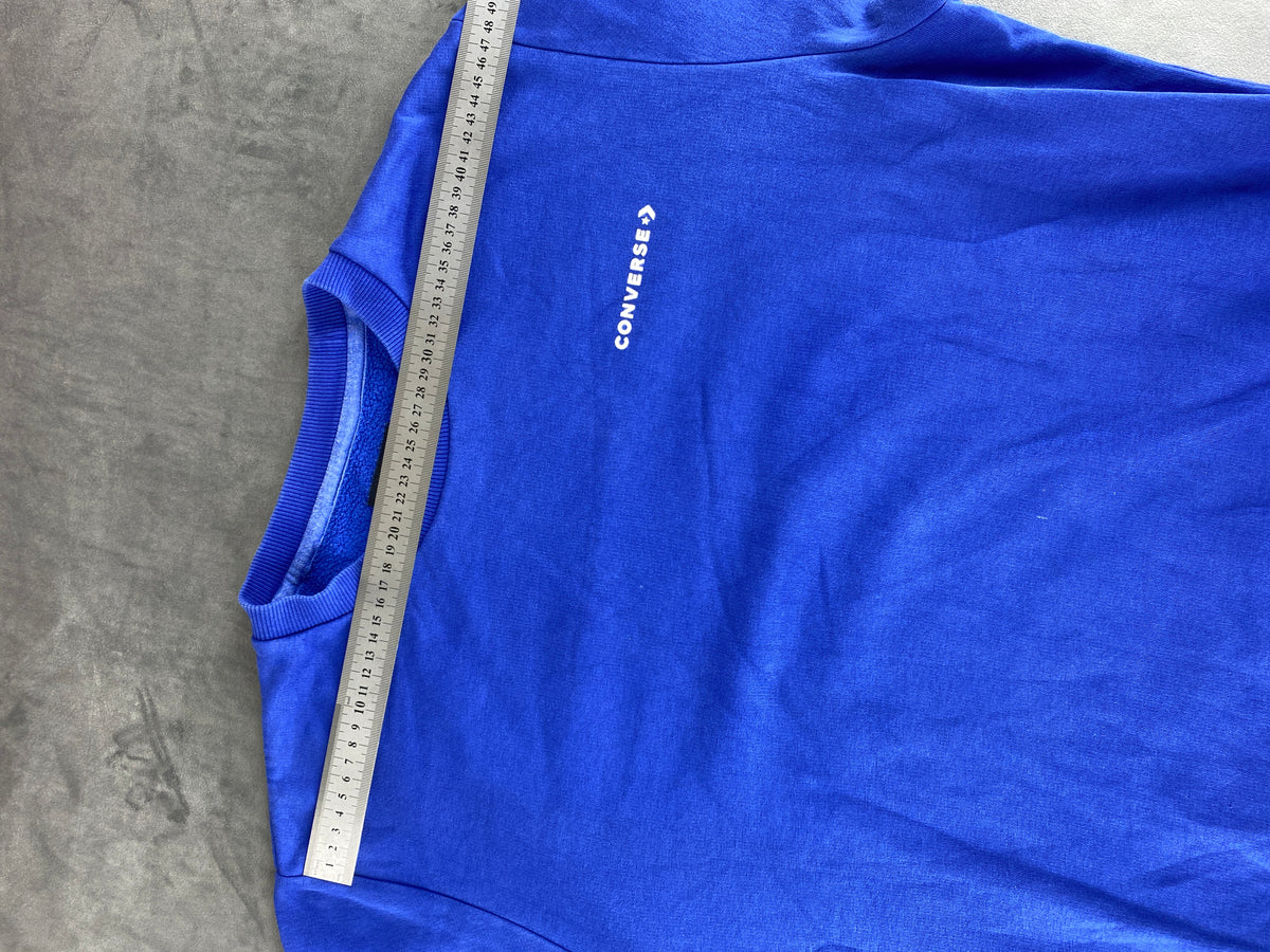 Felpa girocollo Converse blu royal vintage – Uomo Taglia L