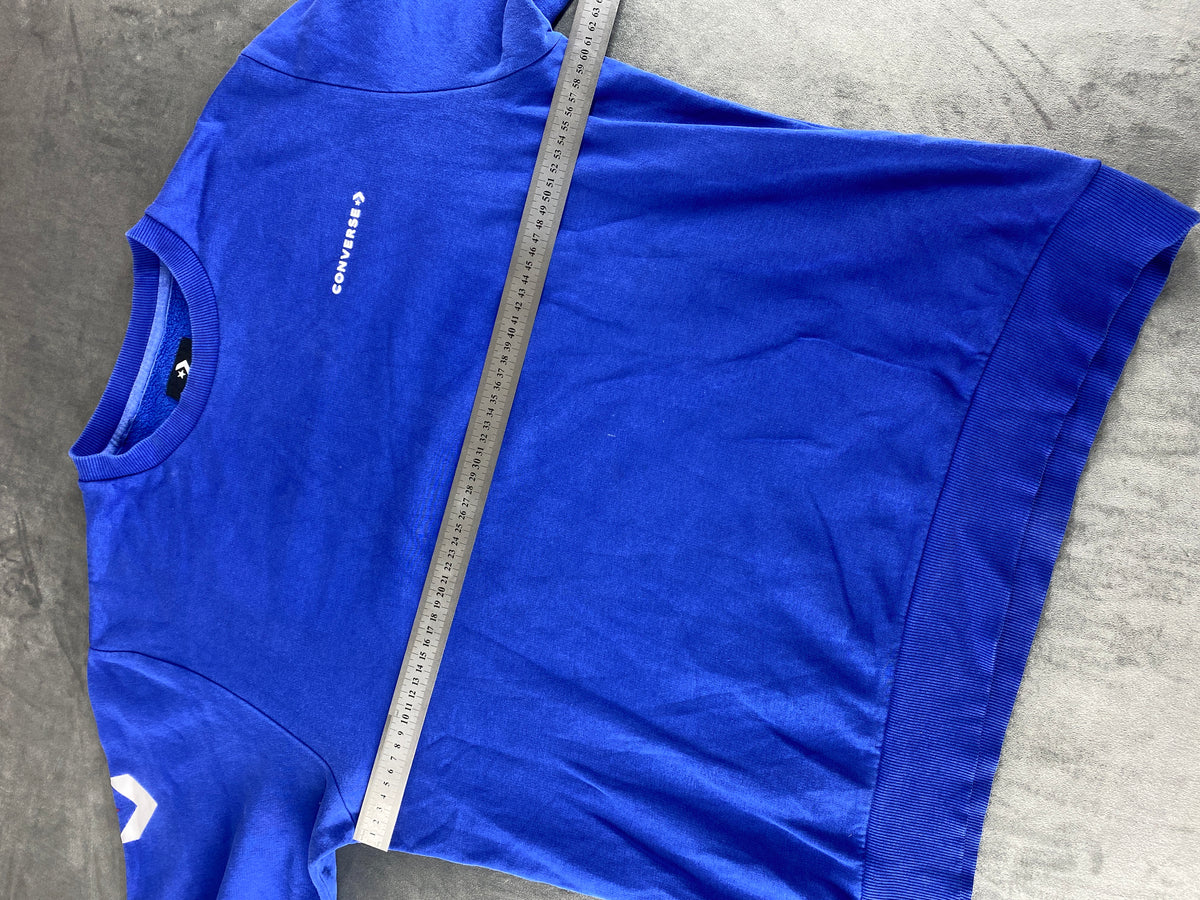 Felpa girocollo Converse blu royal vintage – Uomo Taglia L