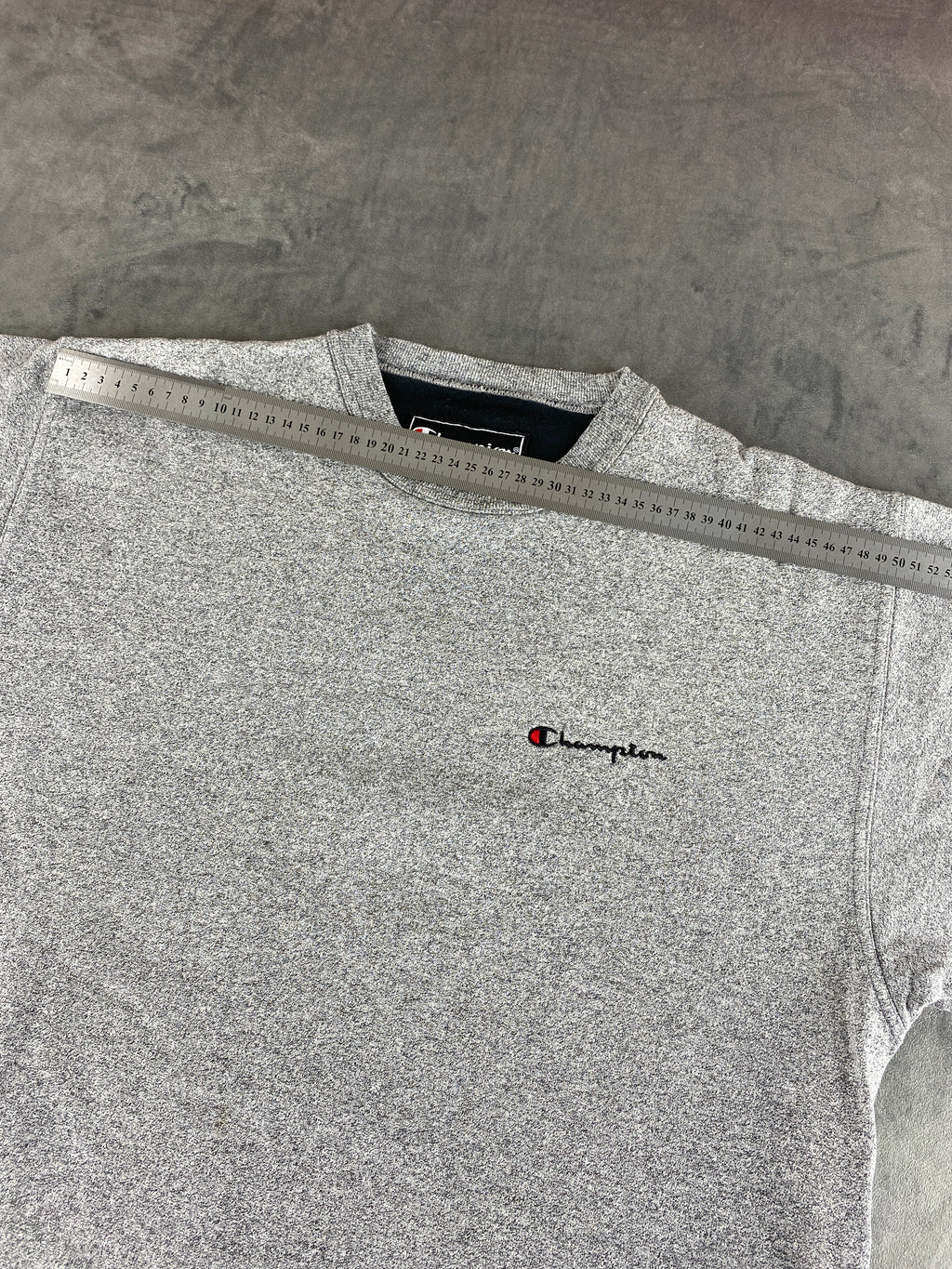 Felpa girocollo Champion grigia reverse weave vintage – Uomo Taglia L