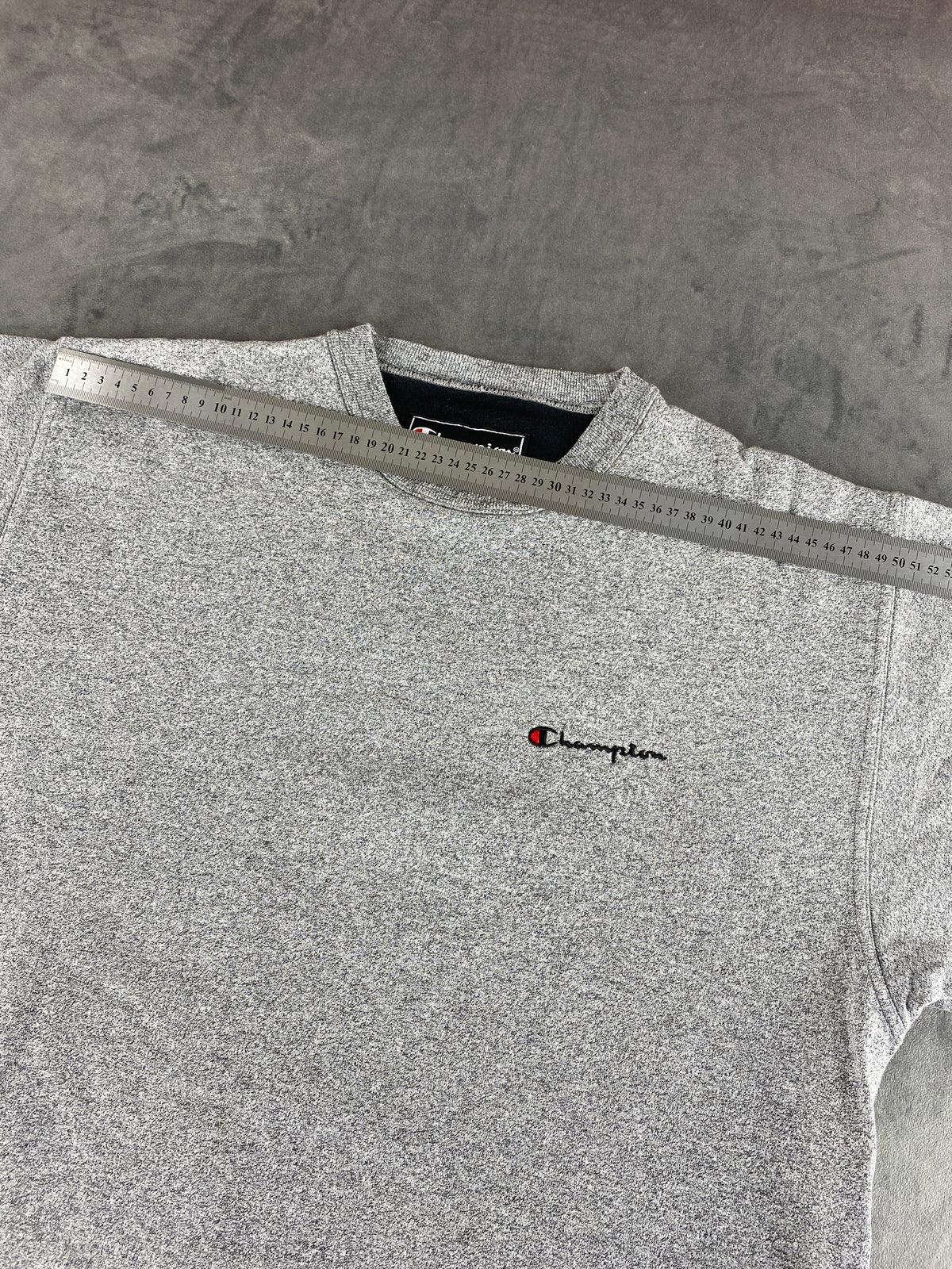 Felpa girocollo Champion grigia reverse weave vintage – Uomo Taglia L
