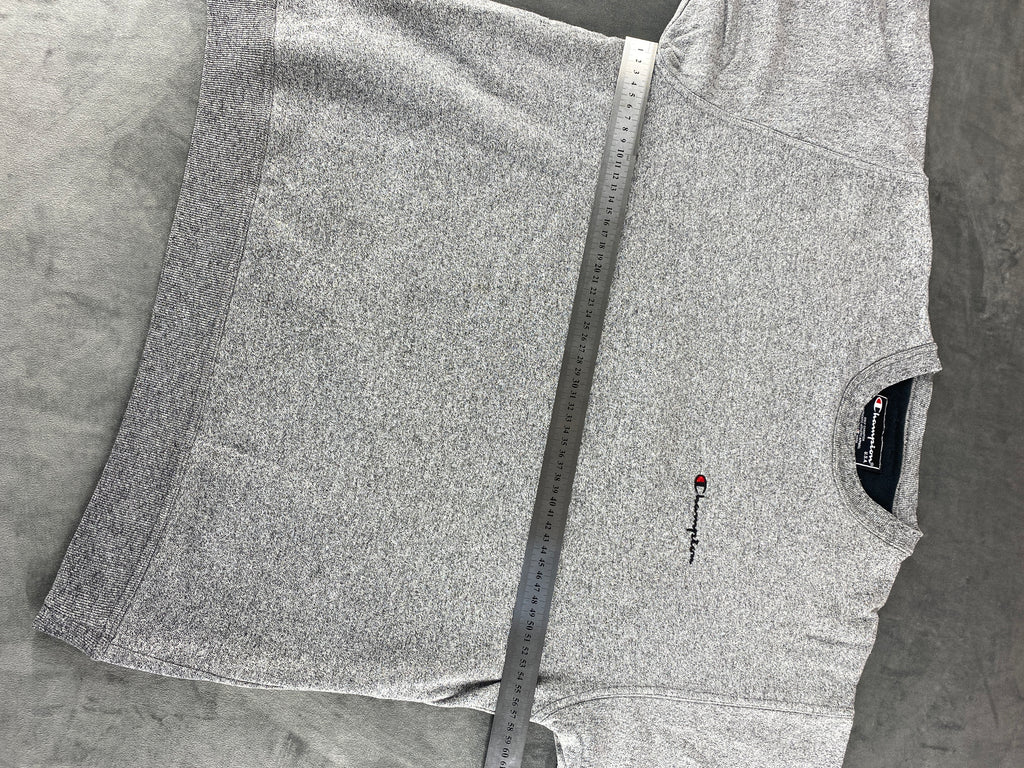 Felpa girocollo Champion grigia reverse weave vintage – Uomo Taglia L
