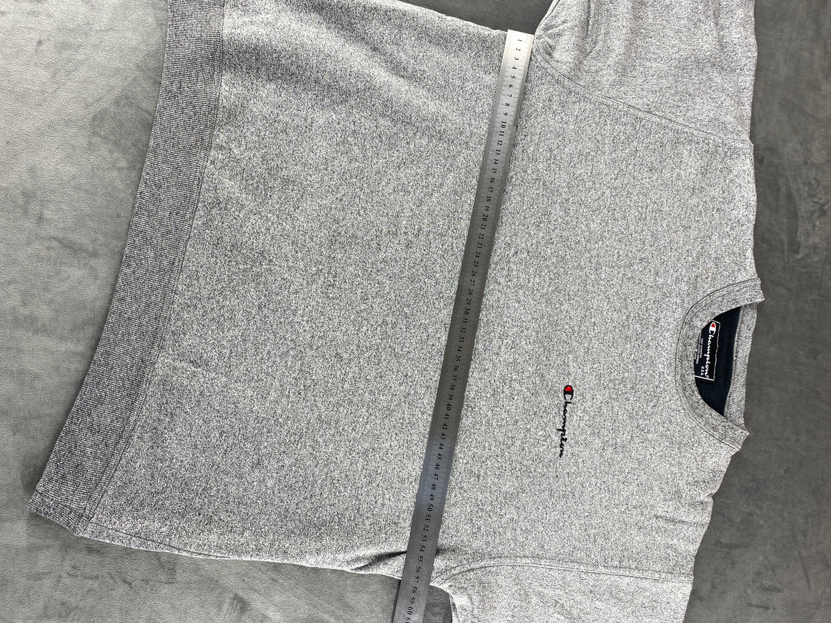 Felpa girocollo Champion grigia reverse weave vintage – Uomo Taglia L