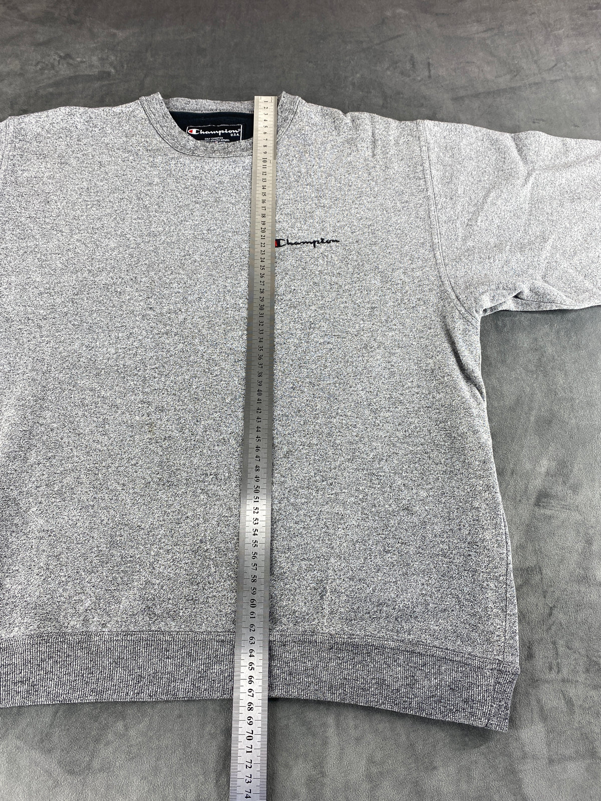 Felpa girocollo Champion grigia reverse weave vintage – Uomo Taglia L