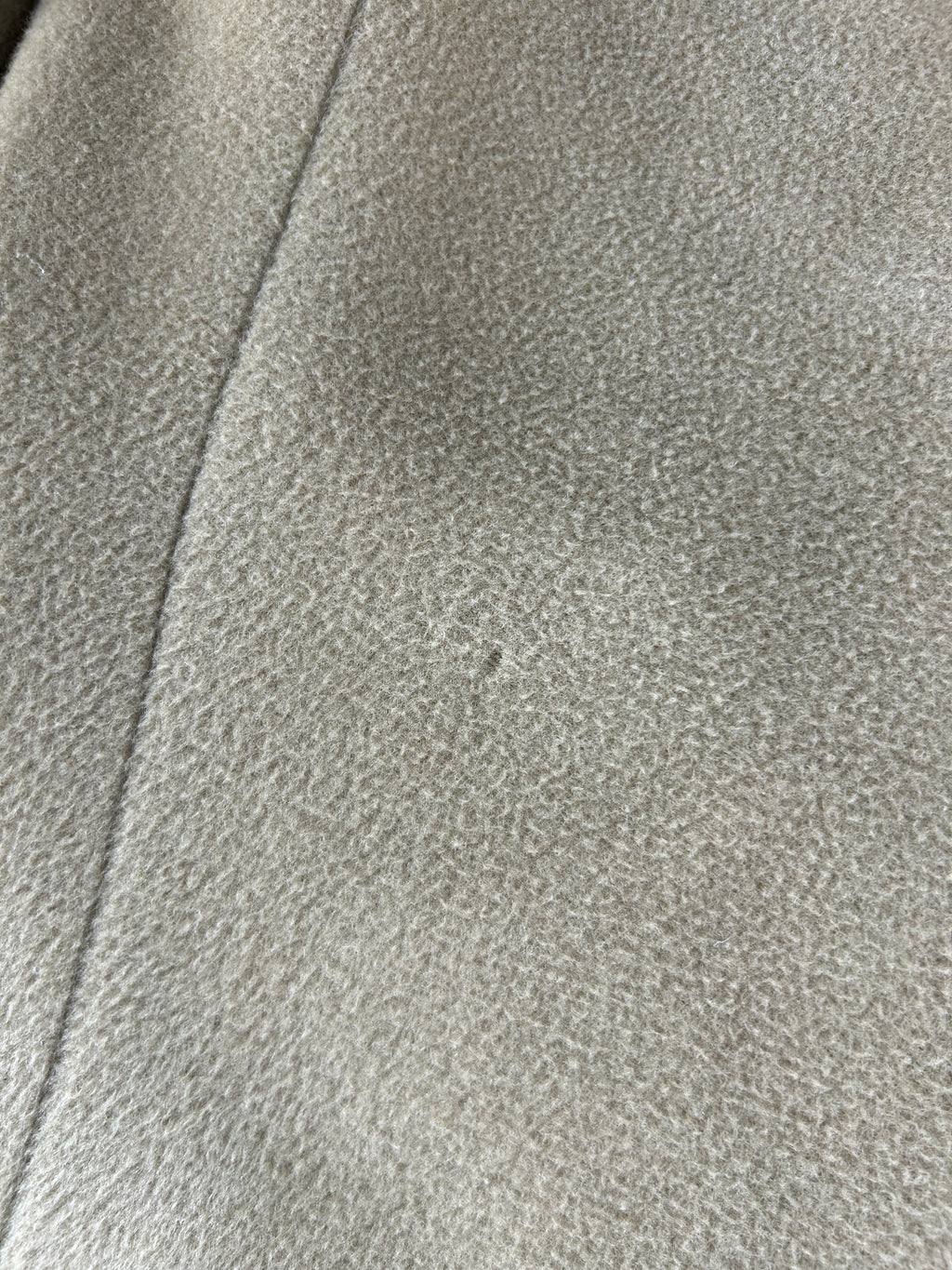 Cappotto in lana beige sagomato vintage – Donna Taglia M