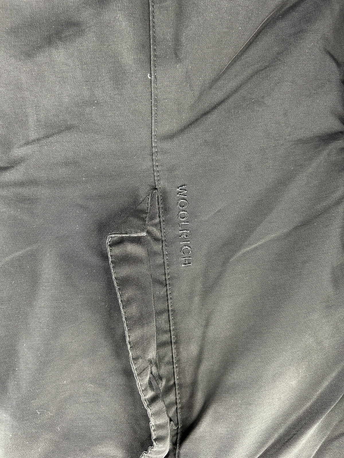 Parka con cappuccio e pelliccia nero vintage – Uomo Taglia L