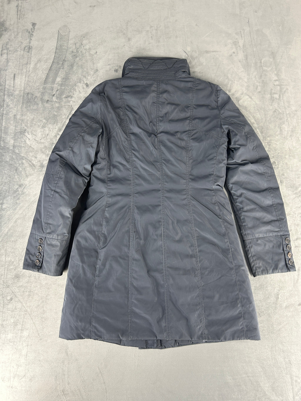 Giacca imbottita Peuterey grigio-avio vintage – Donna Taglia M