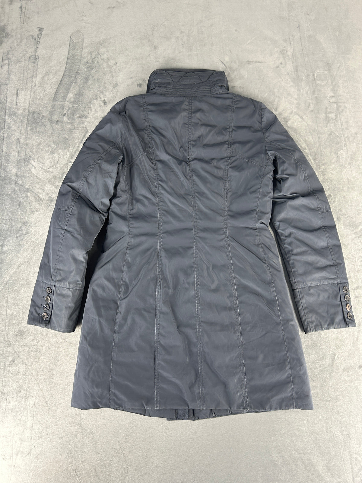 Giacca imbottita Peuterey grigio-avio vintage – Donna Taglia M