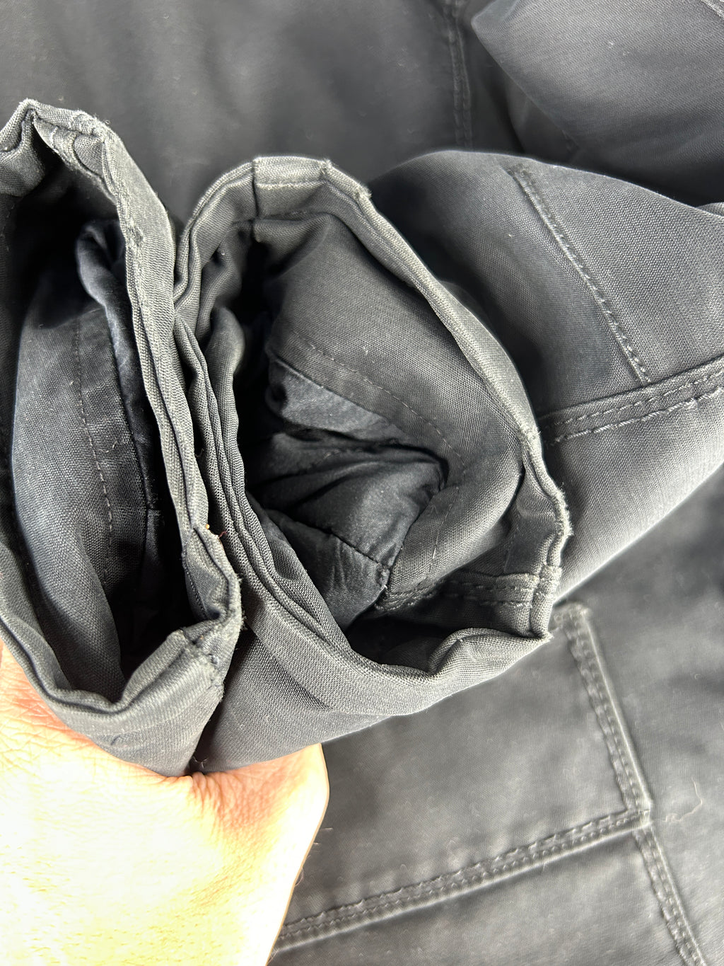 Parka Peuterey con cappuccio e pelliccia antracite vintage – Uomo Taglia L