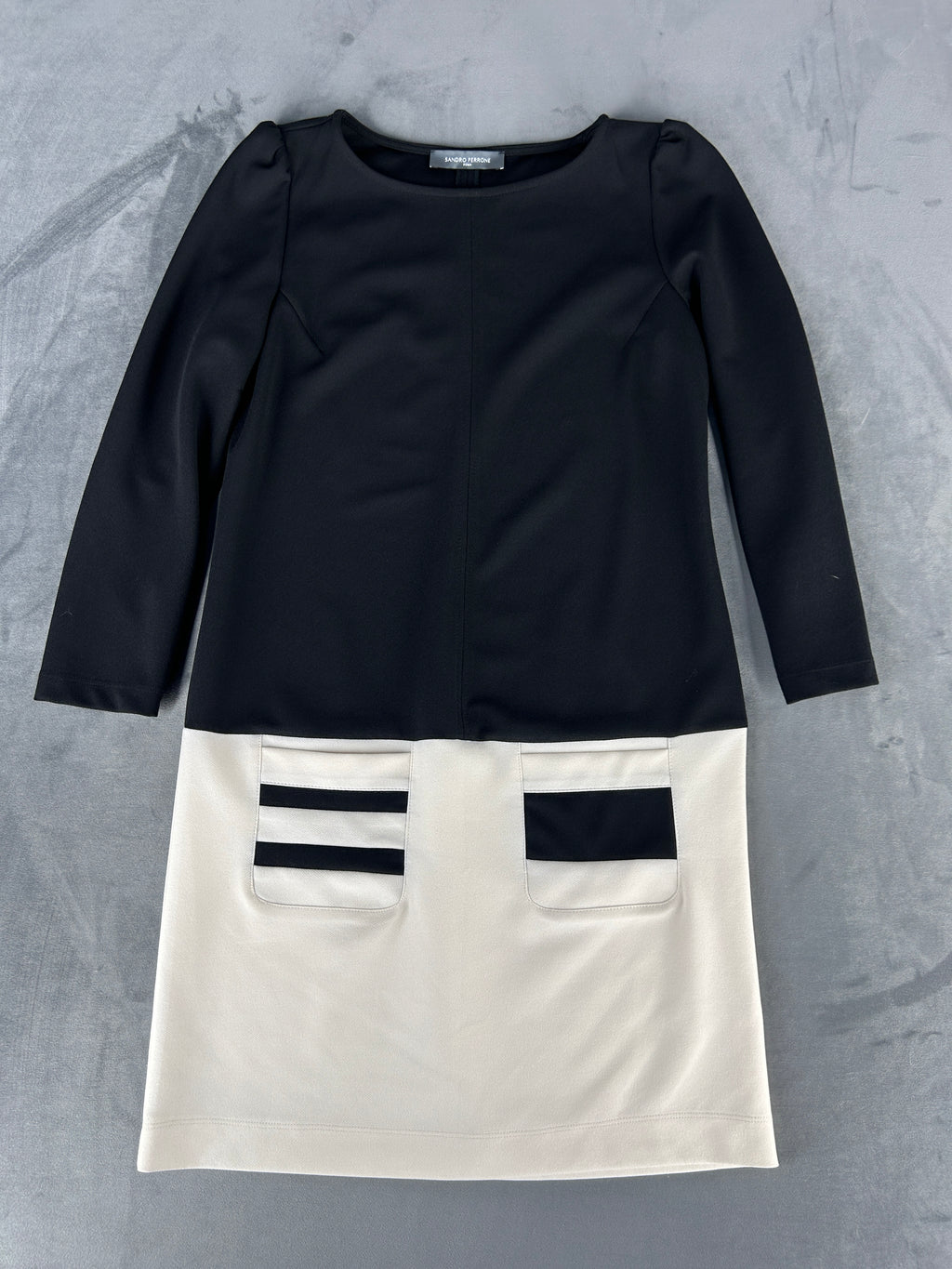 Abito Sandro Ferrone nero e bianco vintage – Donna Taglia 44