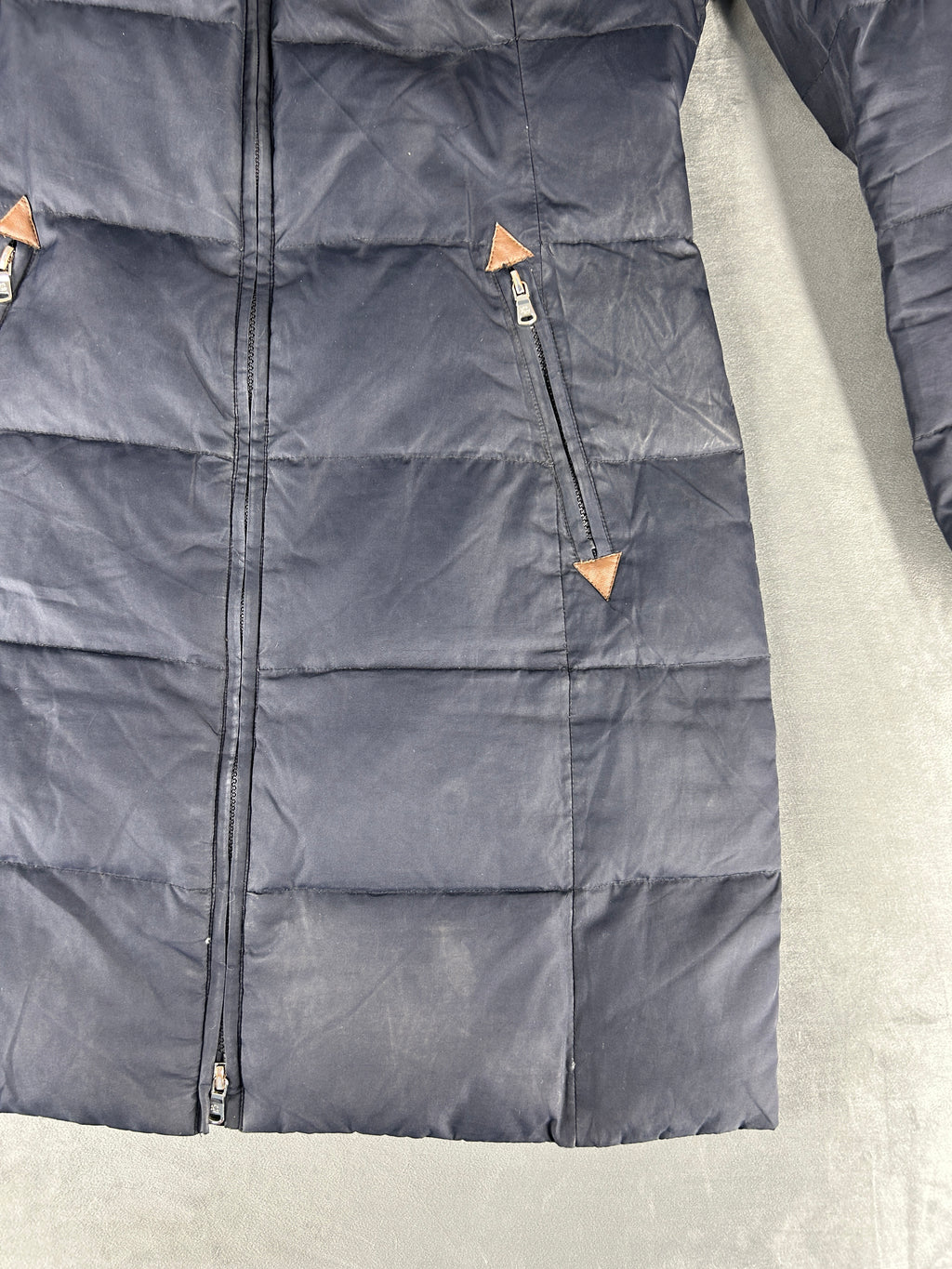 Giubbotto lungo Lauren Ralph Lauren blu navy vintage – Donna Taglia S