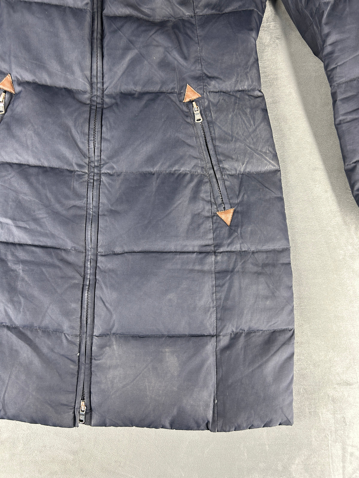Giubbotto lungo Lauren Ralph Lauren blu navy vintage – Donna Taglia S