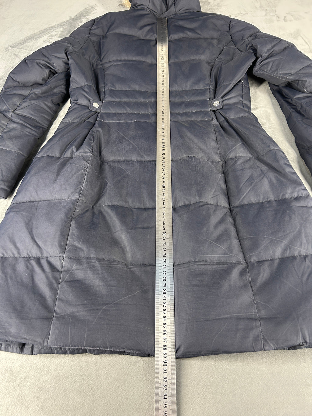 Giubbotto lungo Lauren Ralph Lauren blu navy vintage – Donna Taglia S