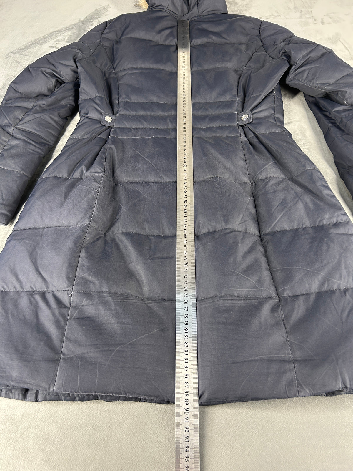 Giubbotto lungo Lauren Ralph Lauren blu navy vintage – Donna Taglia S
