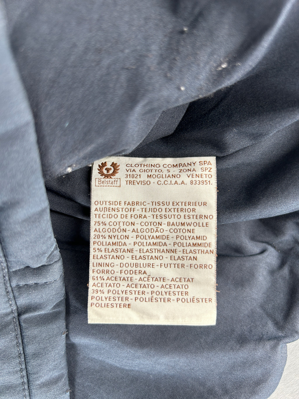 Giacca Belstaff Silver grigia con collo effetto pelliccia vintage – Donna Taglia 42