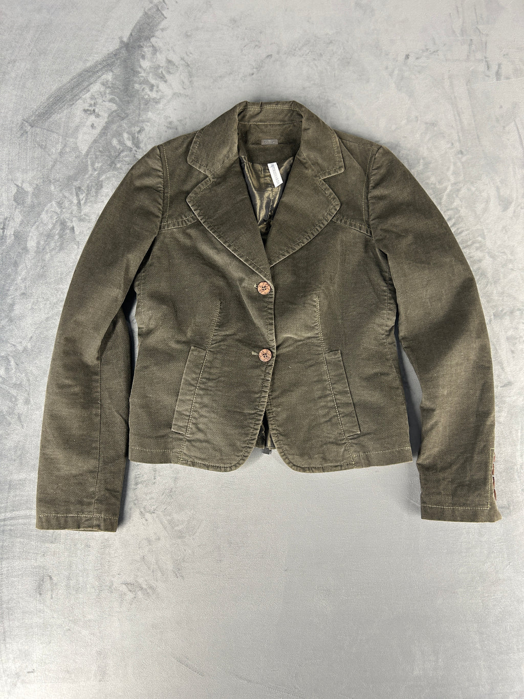 Blazer Trussardi verde oliva vintage – Donna Taglia 42