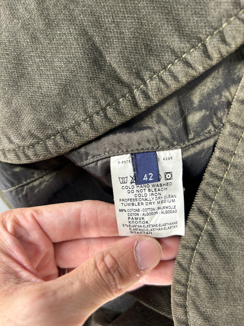 Blazer Trussardi verde oliva vintage – Donna Taglia 42