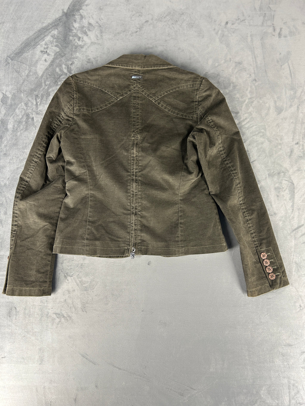 Blazer Trussardi verde oliva vintage – Donna Taglia 42