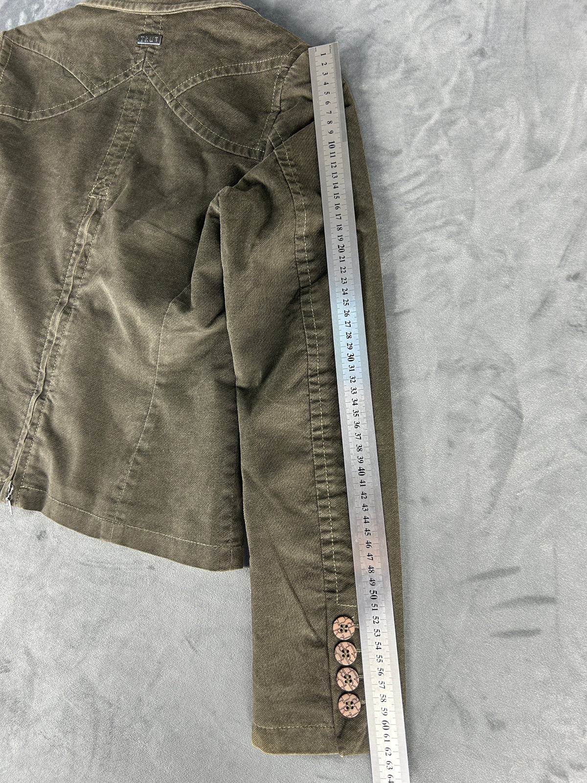 Blazer Trussardi verde oliva vintage – Donna Taglia 42
