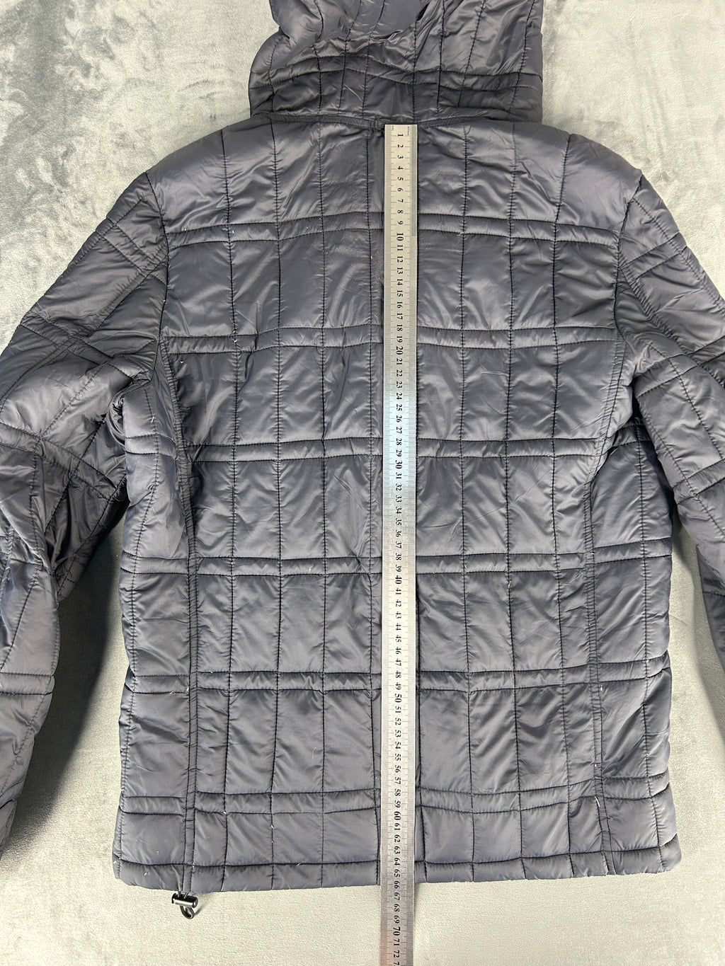 Giubbotto trapuntato con cappuccio RefrigiWear grigio vintage – Uomo Taglia L