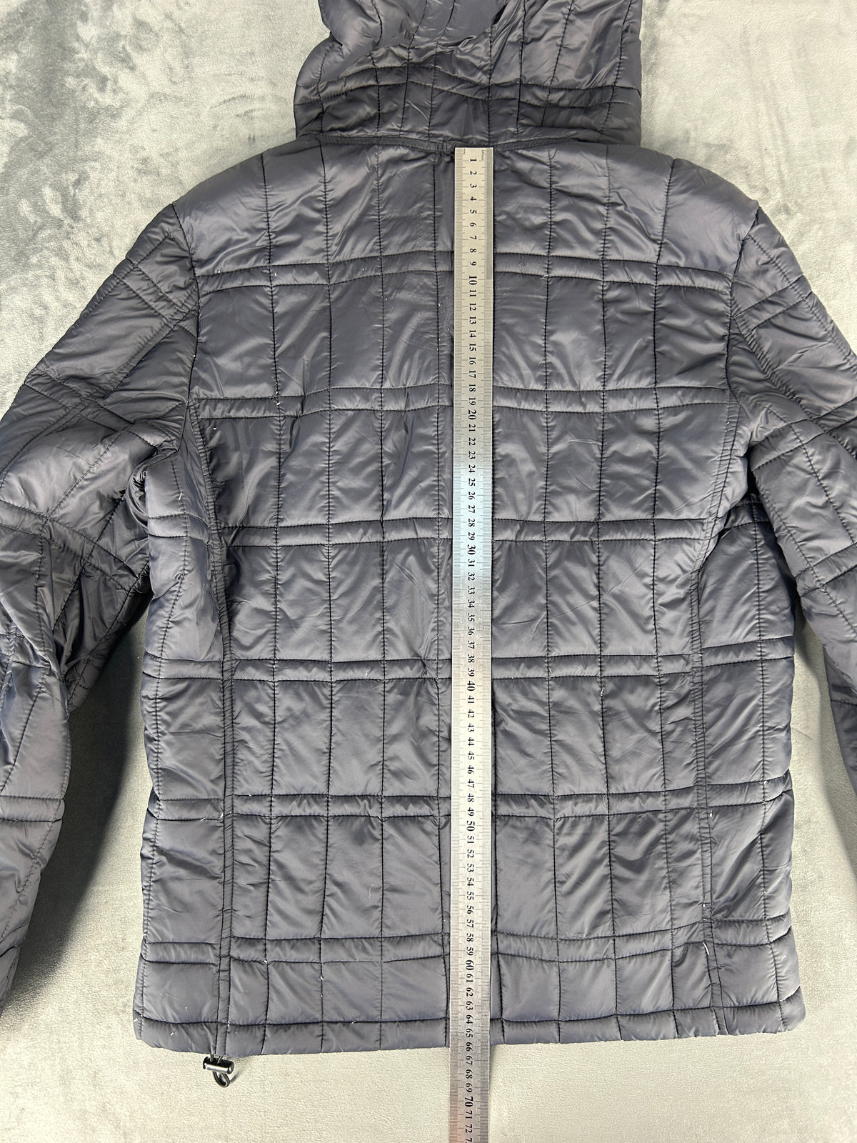 Giubbotto trapuntato con cappuccio RefrigiWear grigio vintage – Uomo Taglia L