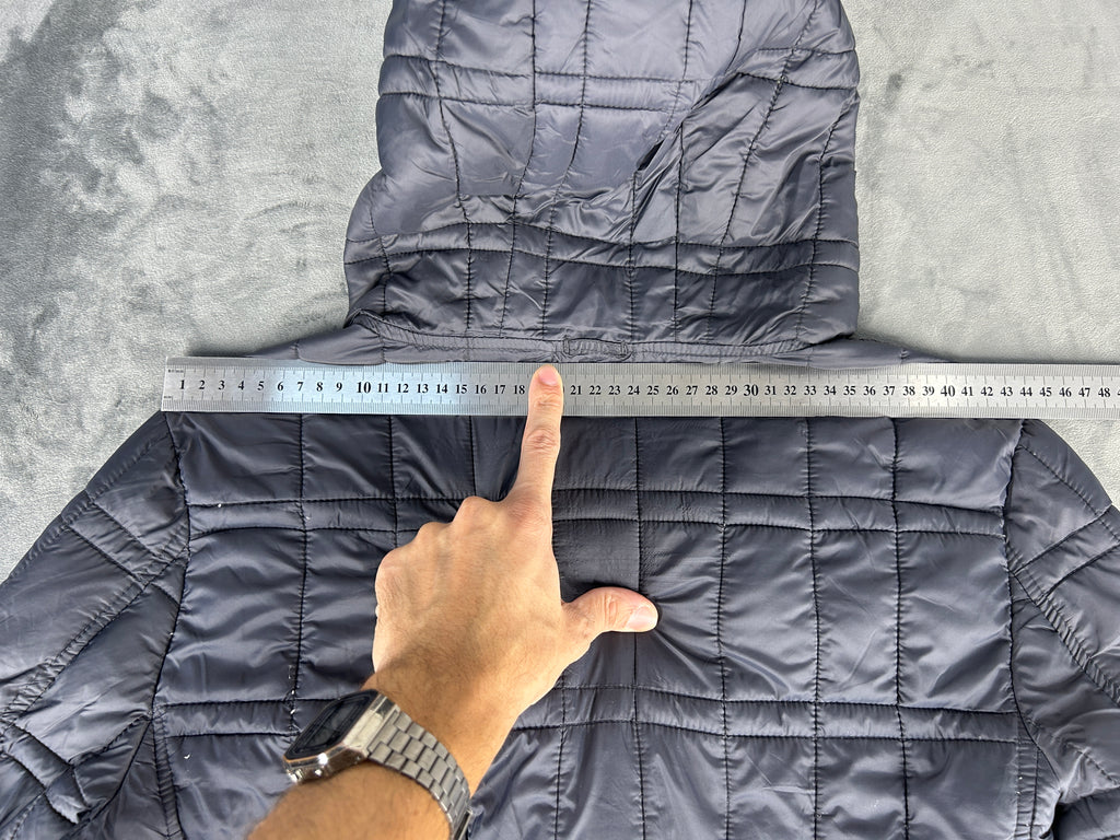 Giubbotto trapuntato con cappuccio RefrigiWear grigio vintage – Uomo Taglia L