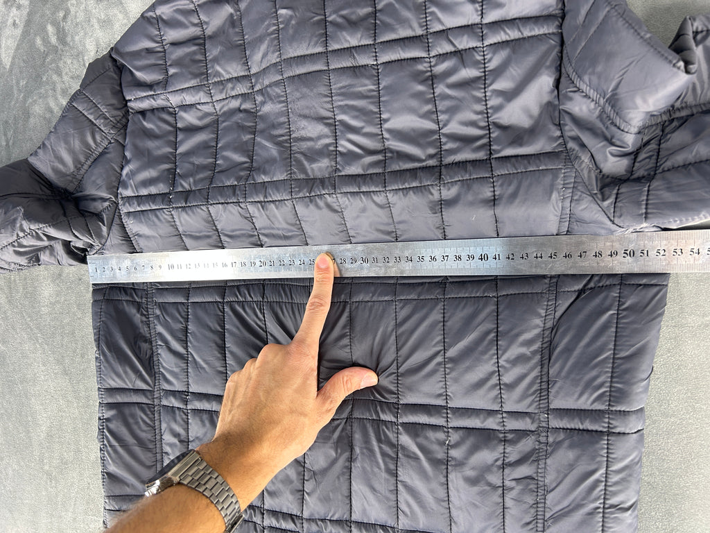 Giubbotto trapuntato con cappuccio RefrigiWear grigio vintage – Uomo Taglia L