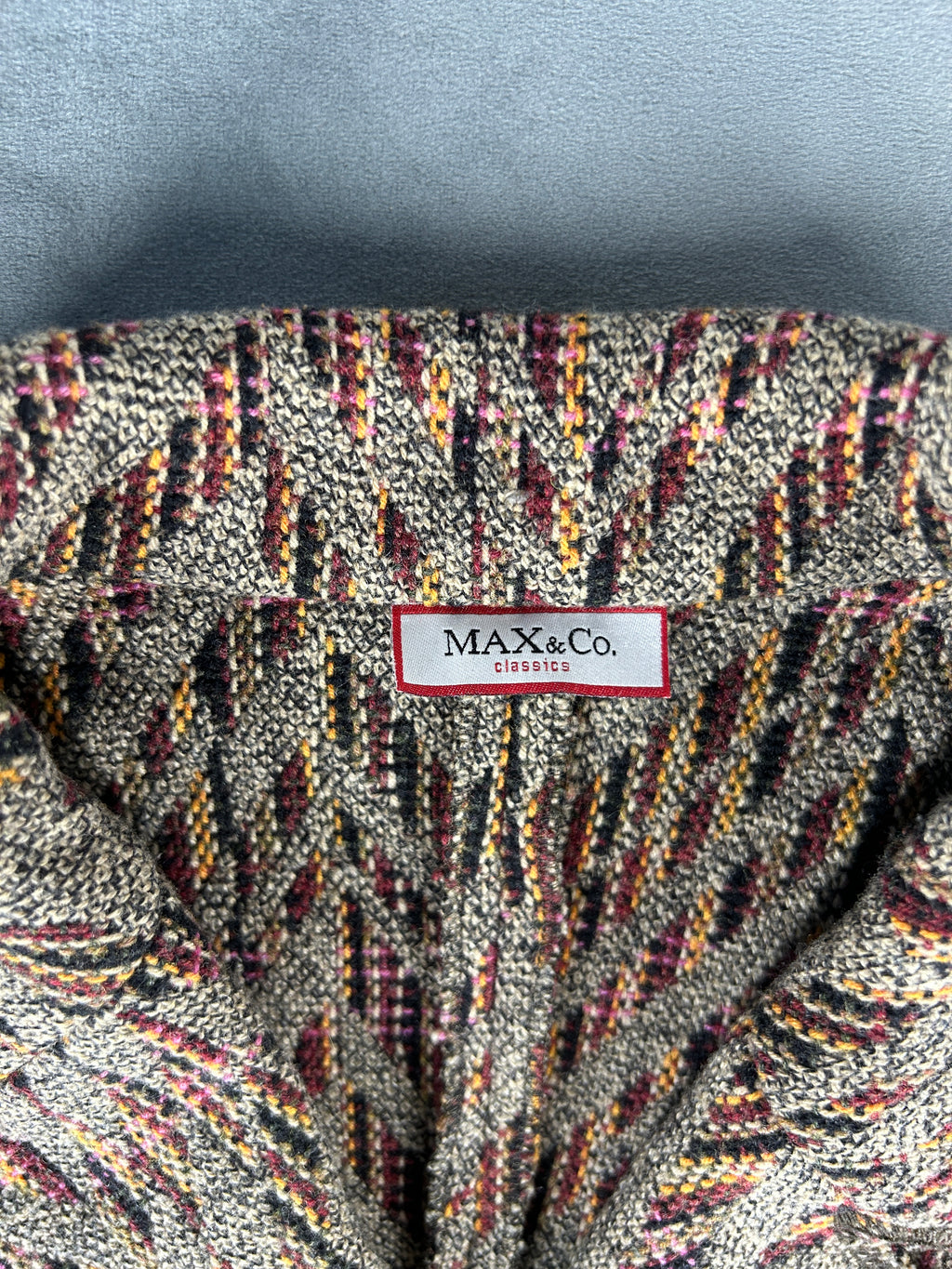 Blazer MAX&Co. a fantasia multicolore vintage – Donna Taglia 40