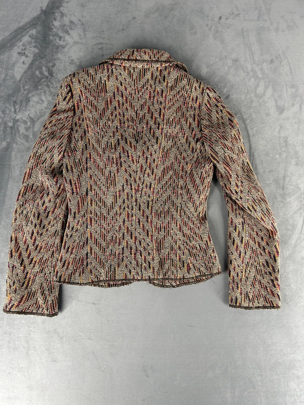 Blazer MAX&Co. a fantasia multicolore vintage – Donna Taglia 40