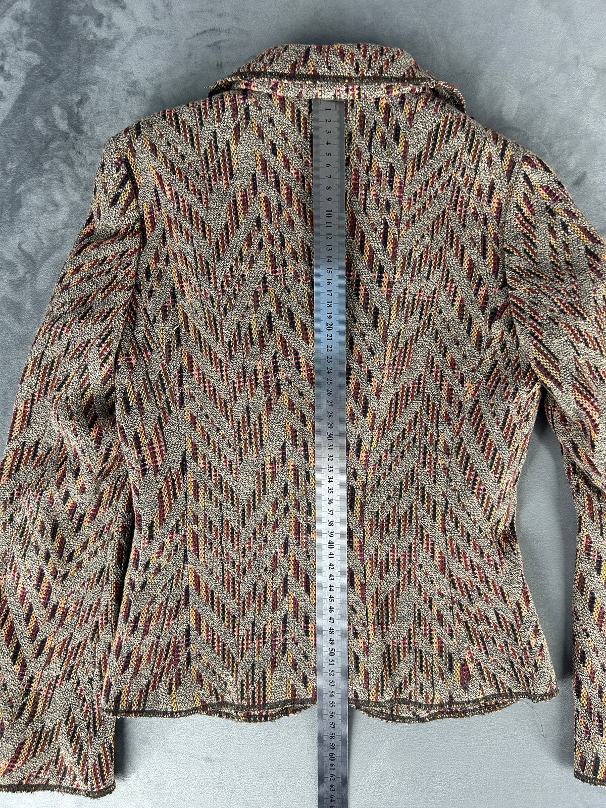 Blazer MAX&Co. a fantasia multicolore vintage – Donna Taglia 40