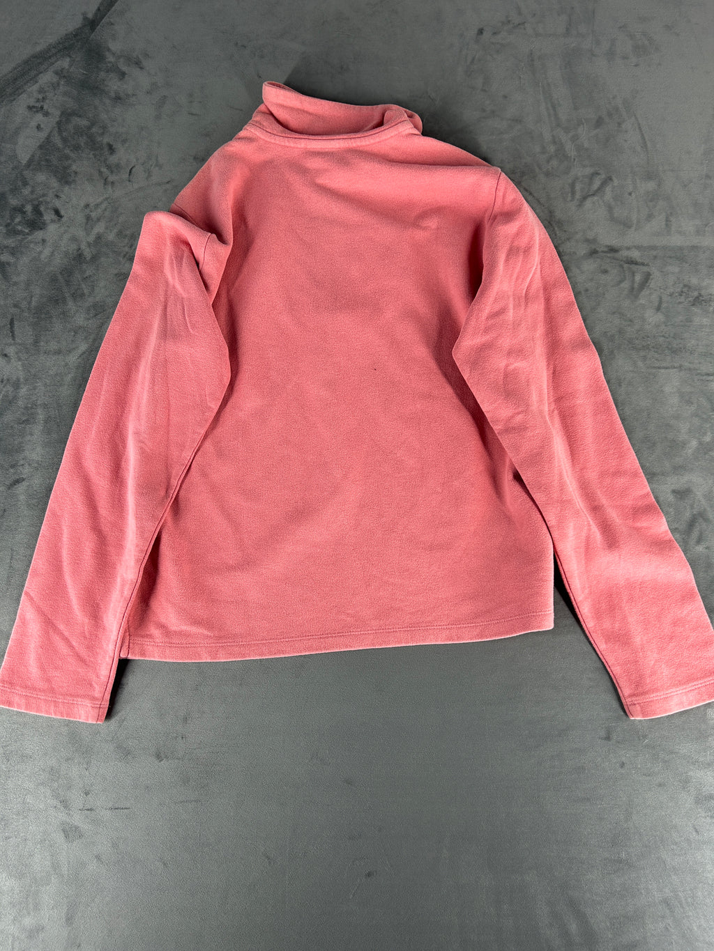 Felpa Nike rosa cipria con mezza zip vintage – Donna Taglia L