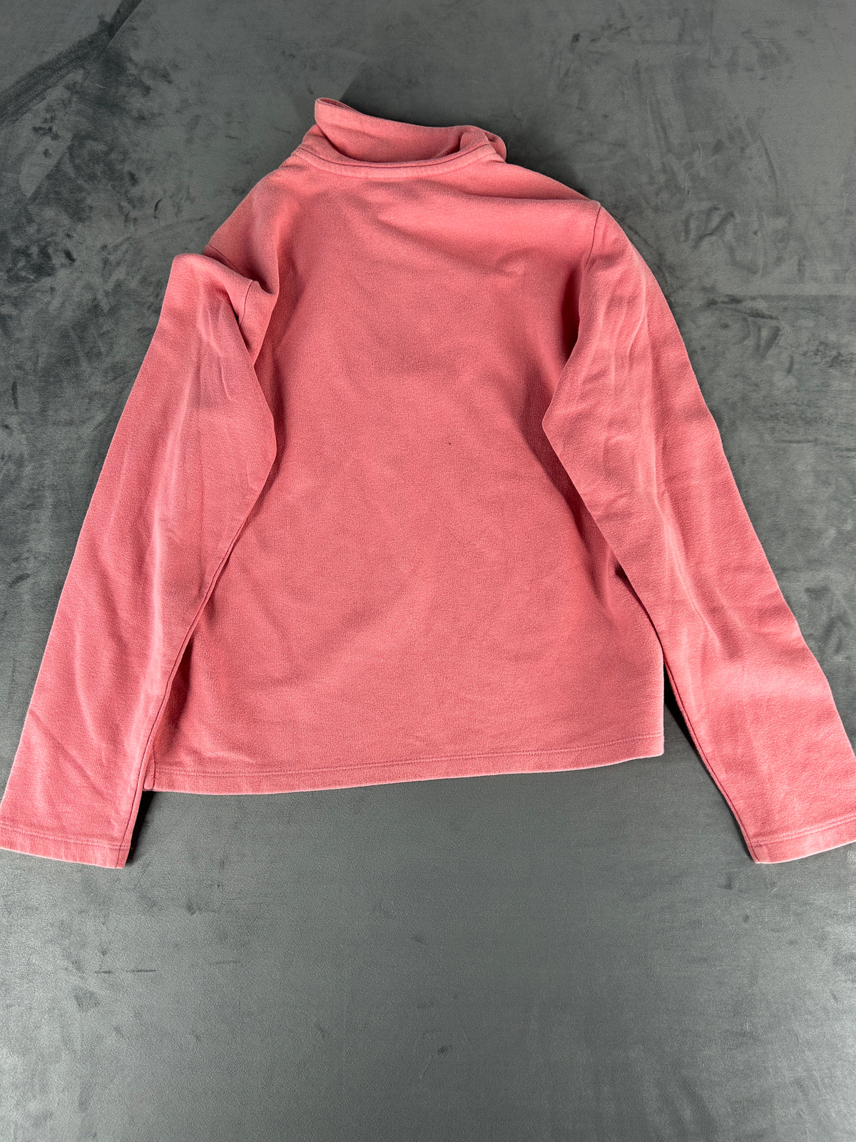 Felpa Nike rosa cipria con mezza zip vintage – Donna Taglia L