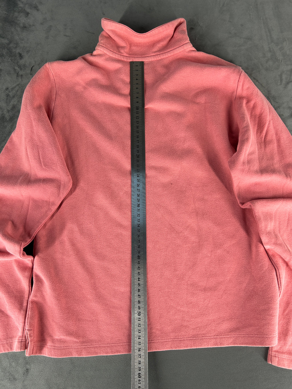 Felpa Nike rosa cipria con mezza zip vintage – Donna Taglia L