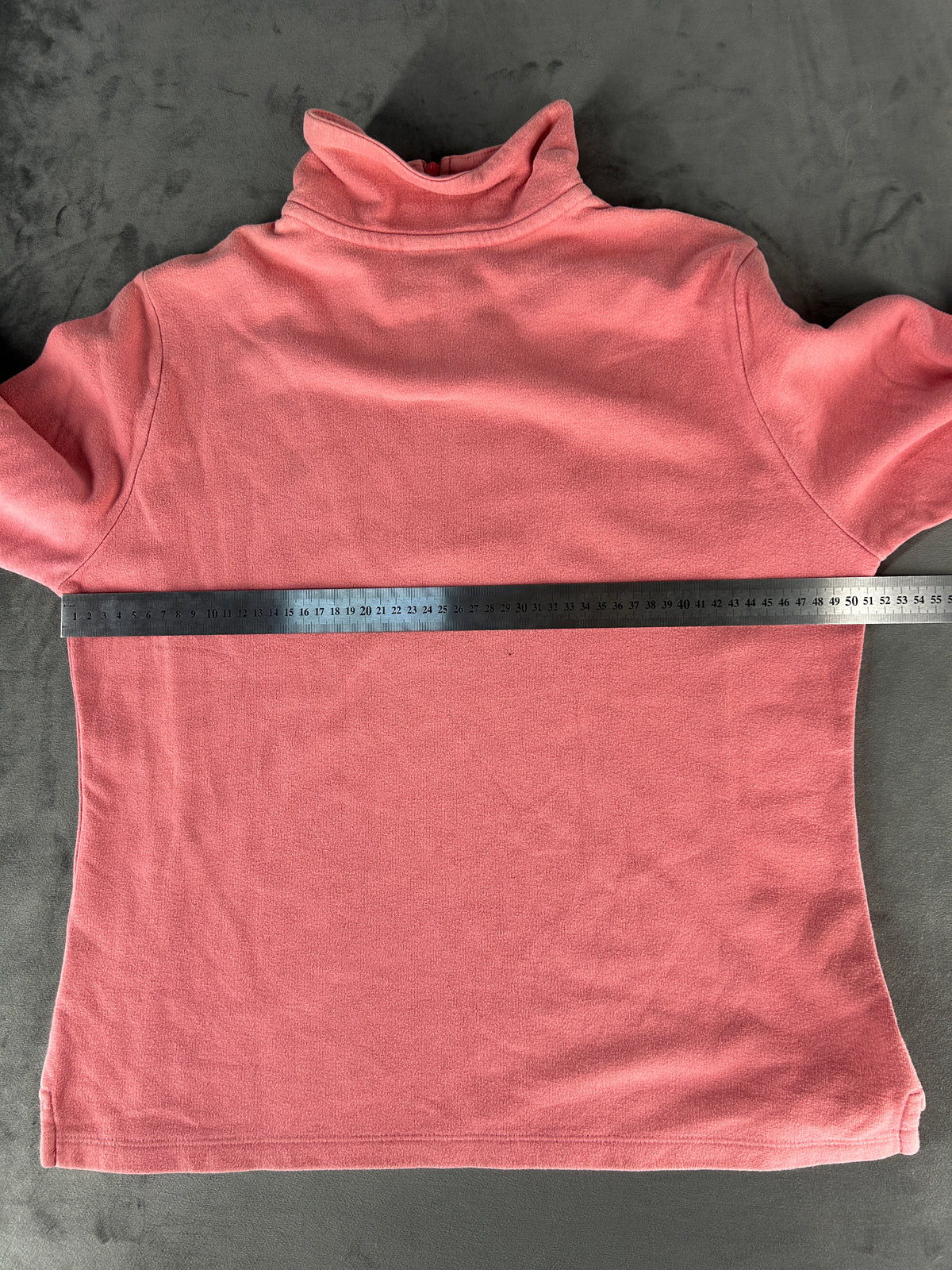 Felpa Nike rosa cipria con mezza zip vintage – Donna Taglia L