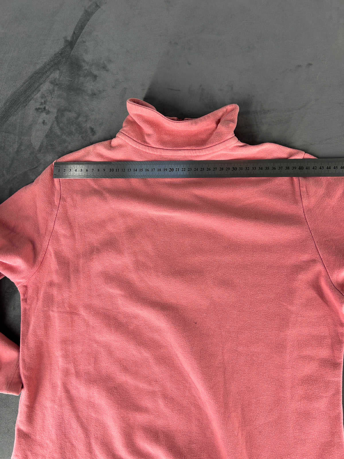 Felpa Nike rosa cipria con mezza zip vintage – Donna Taglia L