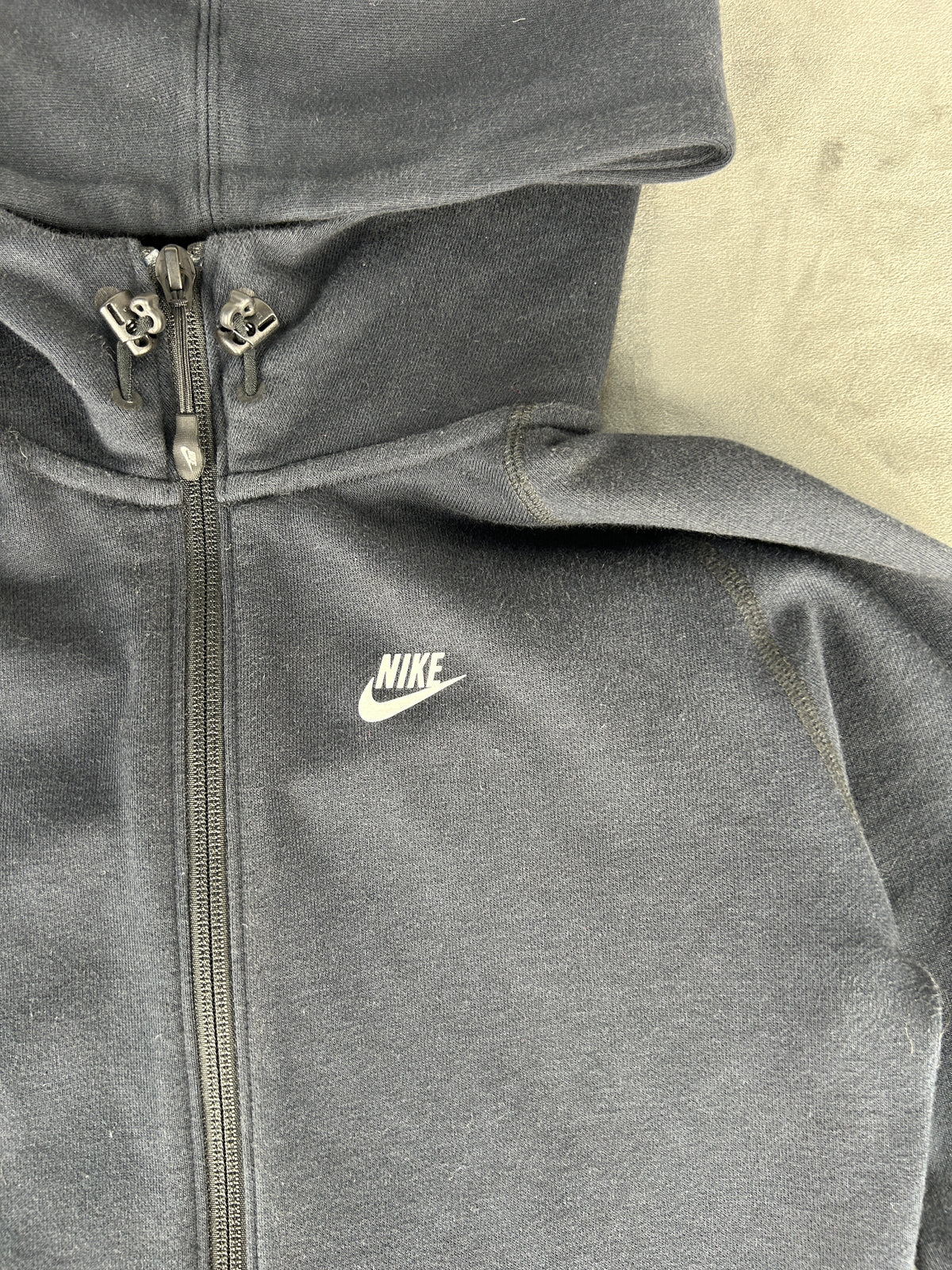 Felpa Nike lunga con cappuccio e zip vintage – Donna Taglia XS